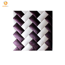 Acoustic PU Leather Surface Glass Wool Decorative Wall Panel